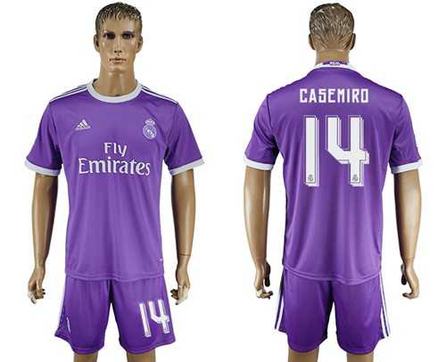 Real Madrid #14 Casemiro Away Soccer Club Jersey