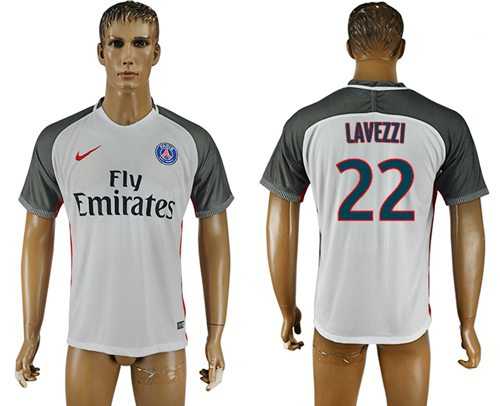 Paris Saint-Germain #22 Lavezzi Away Soccer Club Jersey