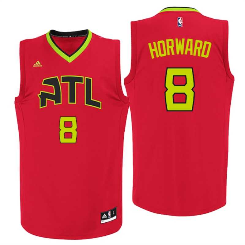 Atlanta Hawks #8 Dwight Howard 2016 Alternative Red New Swingman Jersey