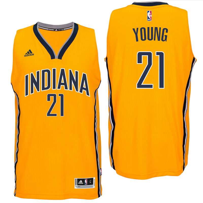 Indiana Pacers #21 Thaddeus Young 2016 Alternate Gold New Swingman Jersey