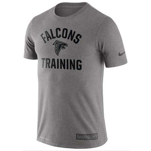 Men's Atlanta Falcons Nike Heathered Gray Training Performance T-Shirt