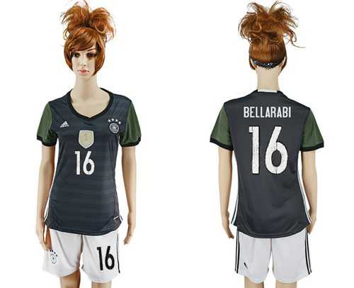 Women's Germany #16 Bellarabi Away Soccer Country Jersey