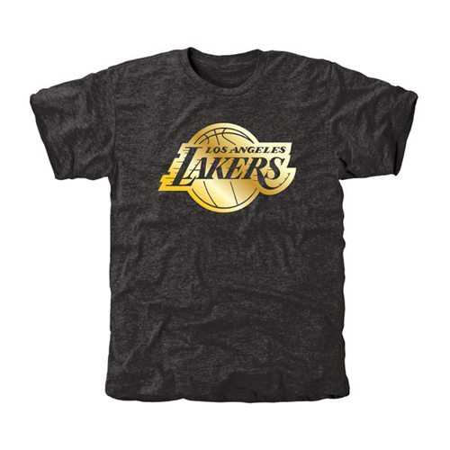Los Angeles Lakers Gold Collection Tri-Blend T-Shirt Black