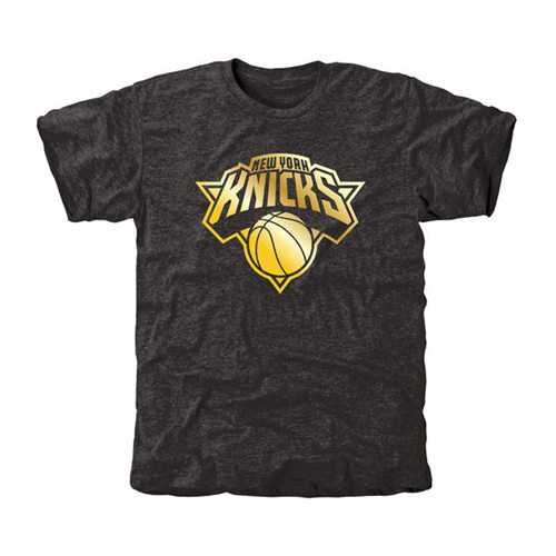 New York Knicks Gold Collection Tri-Blend T-Shirt Black
