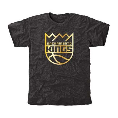 Sacramento Kings Gold Collection Tri-Blend T-Shirt Black