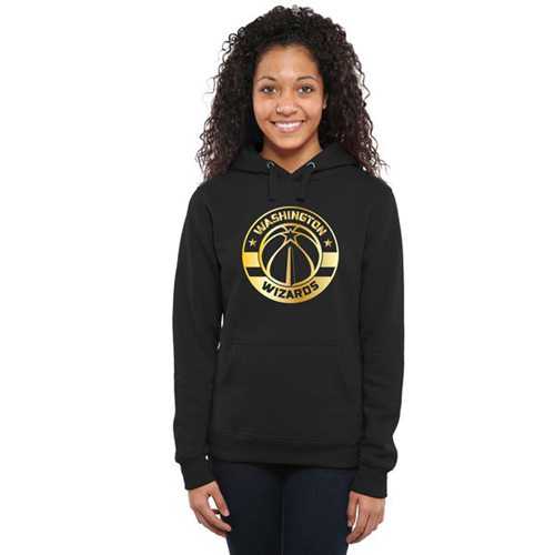 Women's Washington Wizards Gold Collection Pullover Hoodie Black