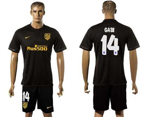 Atletico Madrid #14 Gabi Away Soccer Club Jersey