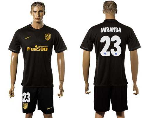 Atletico Madrid #23 Miranda Away Soccer Club Jersey