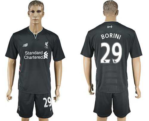 Liverpool #29 Borini Away Soccer Club Jersey