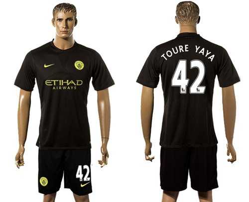 Manchester City #42 Toure YAYA Away Soccer Club Jersey