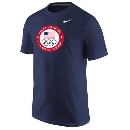Team USA Nike Olympic Logo T-Shirt Navy