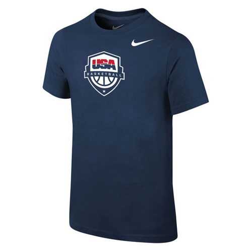 Youth Team USA Basketball Nike Core T-Shirt Navy