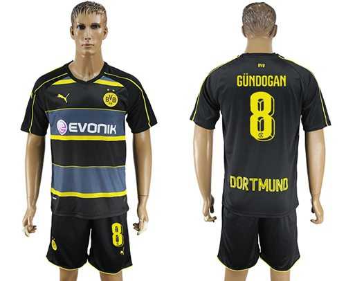 Dortmund #8 Gundogan Away Soccer Club Jersey