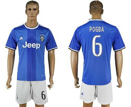 Juventus #6 Pogba Away Soccer Club Jersey