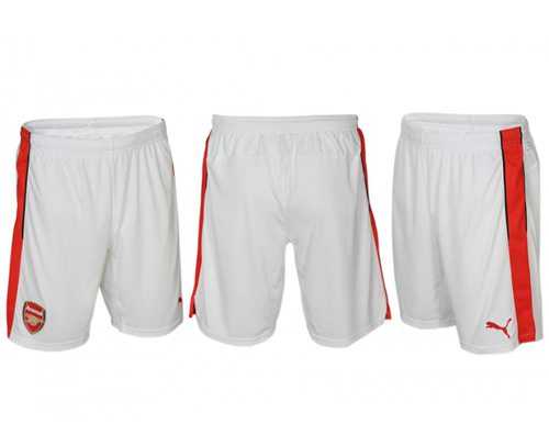 Arsenal Blank White Home Shorts
