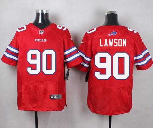 Nike Buffalo Bills #90 Shaq Lawson Red Men's Stitched NFL Elite Rush Jersey
