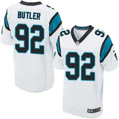 Nike Carolina Panthers #92 Vernon Butler White Men's Stitched NFL Elite Jersey