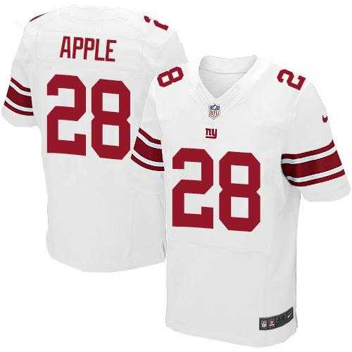 Nike New York Giants #28 Eli Apple White Men's Stitched NFL Elite Jersey