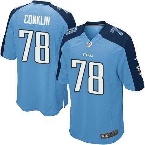 Youth Nike Tennessee Titans #78 Jack Conklin Light Blue Team Color Stitched NFL Elite Jersey