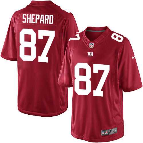 Men's Nike New York Giants #87 Sterling Shepard Limited Red Alternate NFL Jersey