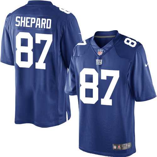 Men's Nike New York Giants #87 Sterling Shepard Limited Royal Blue Team Color NFL Jersey