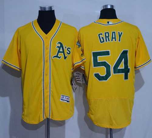 Oakland Athletics #54 Sonny Gray Gold Flexbase Authentic Collection Stitched Baseball Jersey