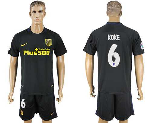 Atletico Madrid #6 Koke Away Soccer Club Jersey