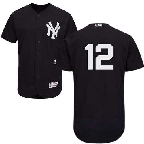 Men's New York Yankees #12 Chase Headley Navy Flexbase Collection MLB Jersey