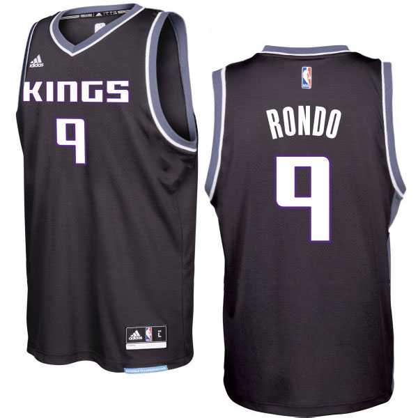 Sacramento Kings #9 Rajon Rondo 2016-17 Seasons Black Alternate New Swingman Jersey