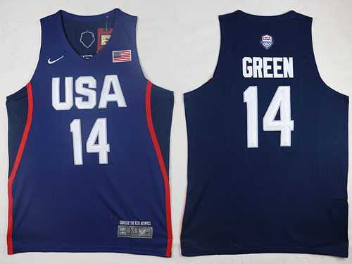 Nike Team USA #14 Draymond Green Navy Blue 2016 Dream Team Stitched NBA Jersey