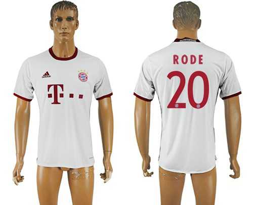 Bayern Munchen #20 Rode White Soccer Club Jersey