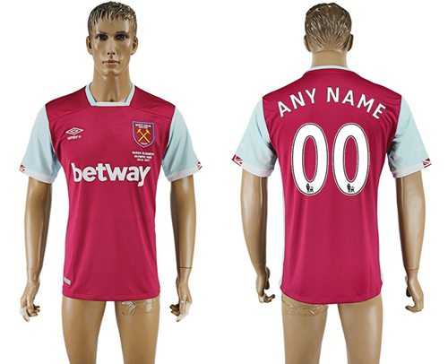 West Ham United Personalized Home Soccer Club Jersey
