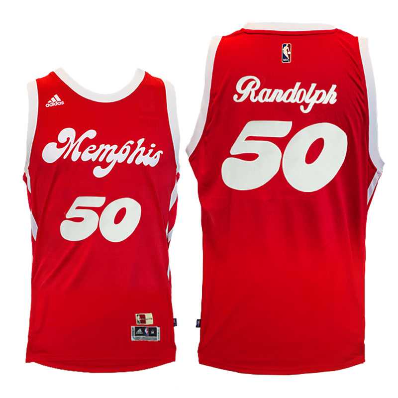 Memphis Grizzlies #50 Zach Randolph Red Hardwood Classic Night Swingman Jersey