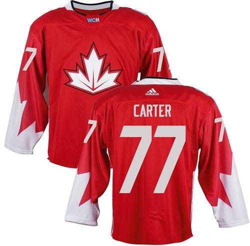 Team CA. #77 Jeff Carter Red 2016 World Cup Stitched NHL Jersey