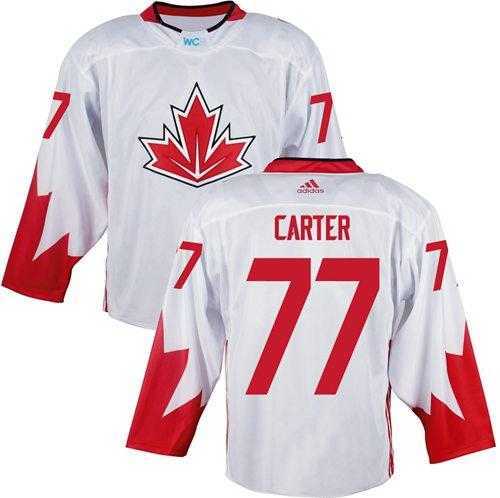 Team CA. #77 Jeff Carter White 2016 World Cup Stitched NHL Jersey