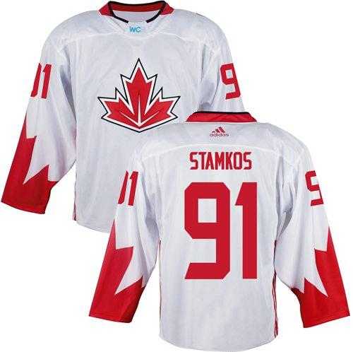 Team CA. #91 Steven Stamkos White 2016 World Cup Stitched NHL Jersey
