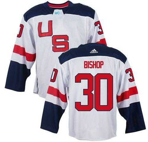 Team USA #30 Ben Bishop White 2016 World Cup Stitched NHL Jersey
