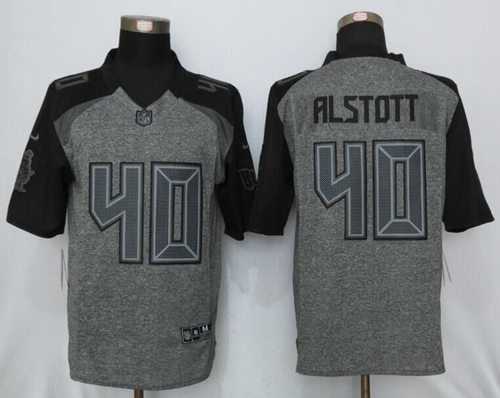Nike Tampa Bay Buccaneers #40 Mike Alstott Gray Men's Stitched NFL Limited Gridiron Gray Jersey