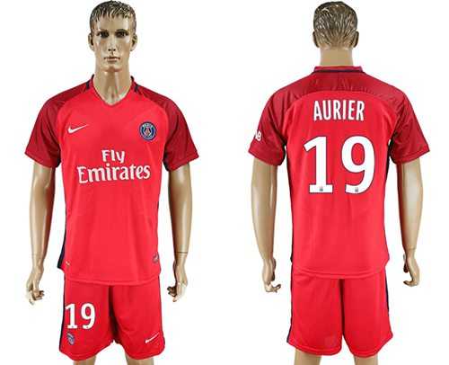 Paris Saint-Germain #19 Aurier Red Soccer Club Jersey