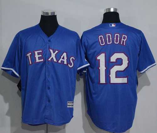 Texas Rangers #12 Rougned Odor Blue New Cool Base Stitched Baseball Jersey
