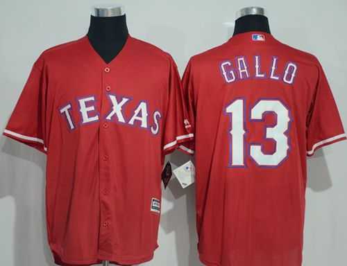 Texas Rangers #13 Joey Gallo Red New Cool Base Stitched Baseball Jersey