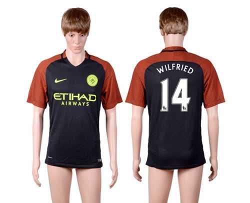 Manchester City #14 Wilfried Away Soccer Club Jersey