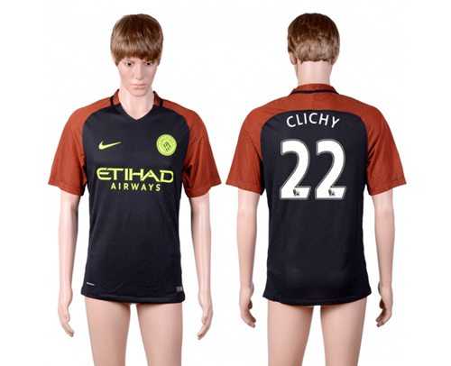 Manchester City #22 Clichy Away Soccer Club Jersey