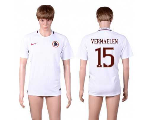 Roma #15 Vermaelen Away Soccer Club Jersey