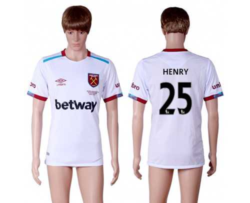 West Ham United #25 Henry Away Soccer Club Jersey