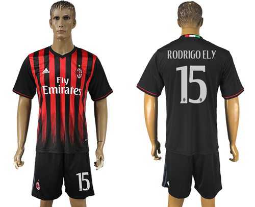 AC Milan #15 Rodrigo Ely Home Soccer Club Jersey