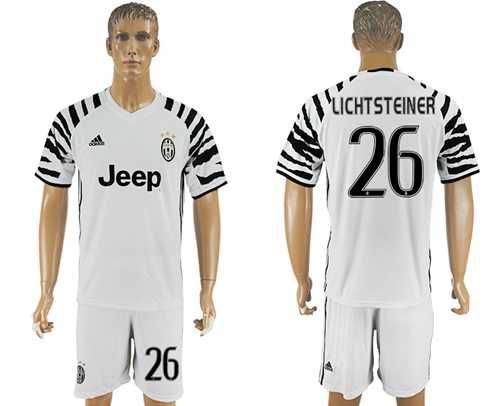 Juventus #26 Lichtsteiner SEC Away Soccer Club Jersey