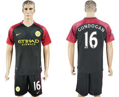 Manchester City #16 Gundogan Away Soccer Club Jersey