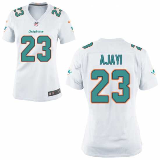 Women's Nike Dolphins #23 Jay Ajayi White Stitched NFL Game Jersey
