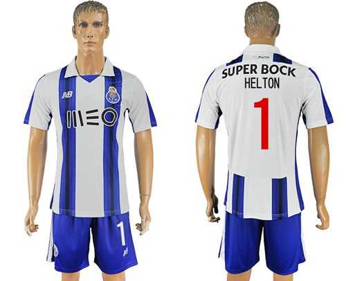 Oporto #1 Helton Home Soccer Club Jersey